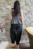 Nonni Gingham Bandeau Cami Black